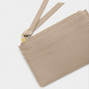 Light Taupe Hallie Coin & Card Holder