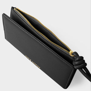 Black Asha Fold-Out Wristlet