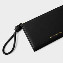 Load image into Gallery viewer, Black Asha Fold-Out Wristlet