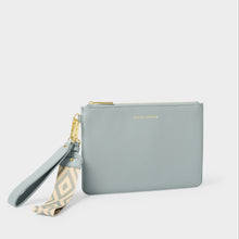 Load image into Gallery viewer, Blue Hallie Wristlet Pouch