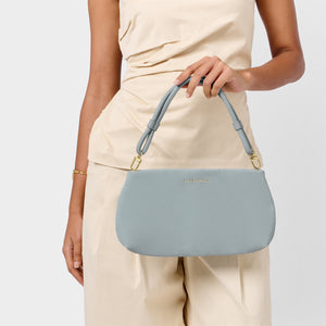 Blue Asha Suedette Wristlet