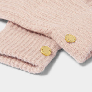 Pink Knitted Gloves