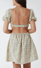 Load image into Gallery viewer, Open Back Pastel Floral Skater Dress