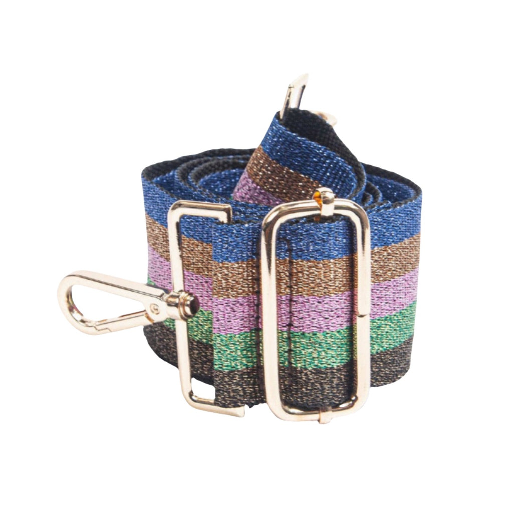 Jewel Lurex Stripe Bag Strap