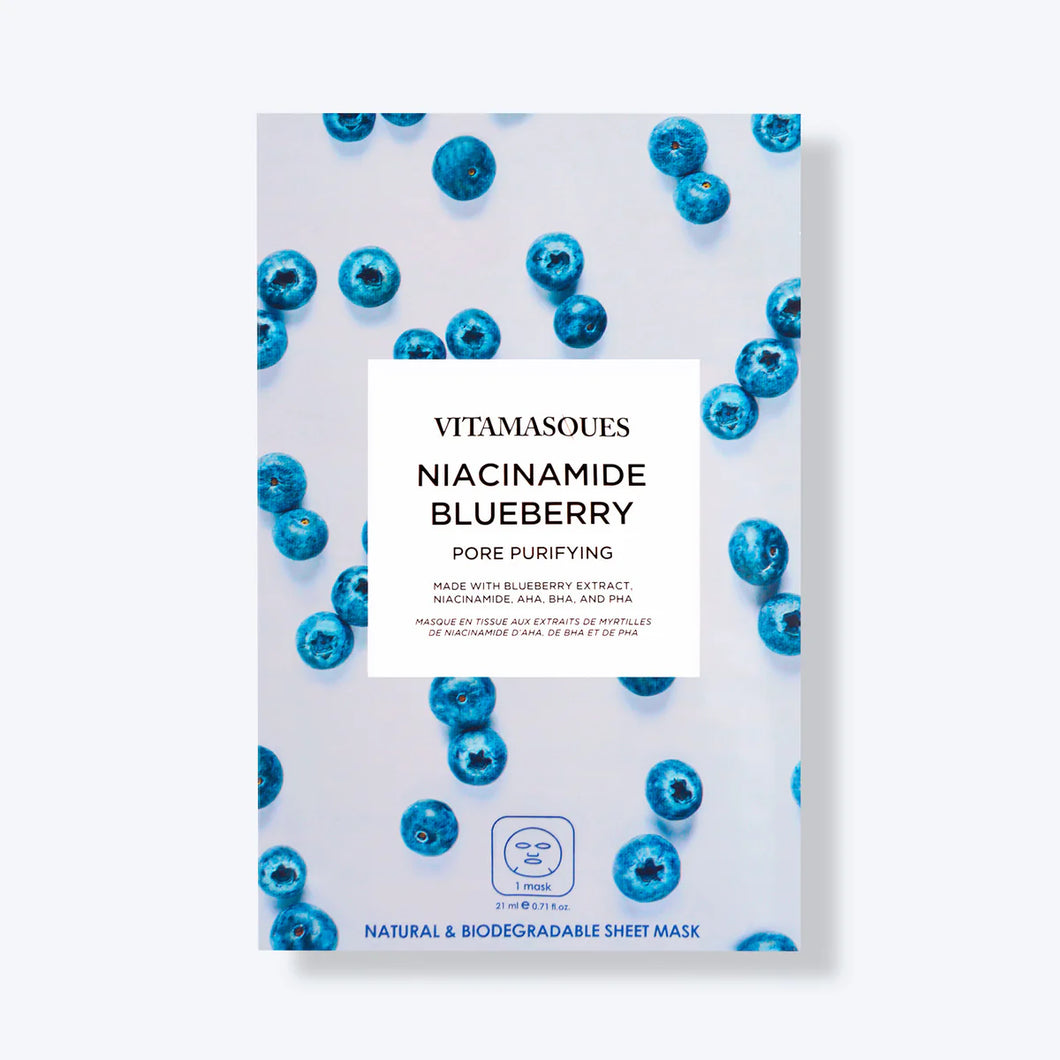 Niacinamide Blueberry Face Sheet Mask