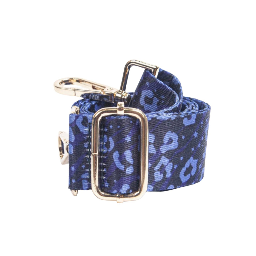 Blue Animal and Star Print Bag Strap