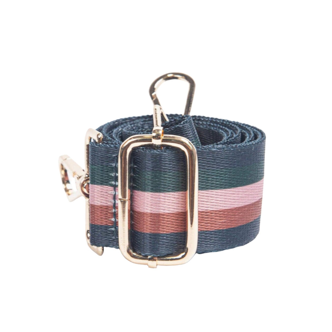 Green Neutral Multi Stripe Bag Strap