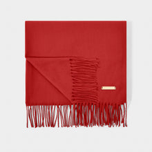 Load image into Gallery viewer, Red Blanket Scarf